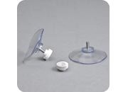 legatoria Ventosa  diametro50mm, testaFilettata 4x6mm, conTappoFilettato BIANCO, diametro 50mm, con filettatura metallica diametro 4mm e lunga 6mm leg991