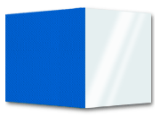 legatoria BROSCART, copertine per brossura BLU,  copertina frontale in pvc TRASPARENTE, retro in cartoncino goffrato trama pelle, 297x485mm, rilega da 2 a 650 fogli ordcel