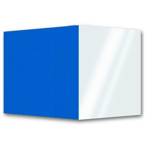 legatoria BROSCART, copertine per brossura BLU,  copertina frontale in pvc TRASPARENTE, retro in cartoncino goffrato trama pelle, 297x485mm, rilega da 2 a 650 fogli.