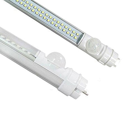 gbc Tubo neon LED 120 cm con sensore 18Vat, T8, 288SMD LED, Luce bianca fredda, Temperatura di colore 6500 gradi Kelvin.