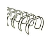 legatoria Spirali metalliche 23 anelli, 15,9mm ARGENTO passo 2:1, lunghezza 297mm, spessore 15,9mm (5/8 pollice), per rilegare fino a 135 fogli da 80 grammi.