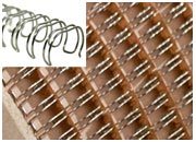 legatoria Spirali metalliche bobina 11,1mm ARGENTO  passo 3:1, spessore 11,1mm (7/16 pollice), 32.000 anelli, per rilegare fino a 90 fogli da 80 grammi leg414