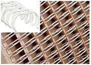 legatoria Spirali metalliche bobina 14,03mm BIANCO passo 3:1, spessore 14,3MM (9/16 pollice), 21.000 anelli, per rilegare fino a 120 fogli da 80 grammi.