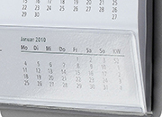 legatoria Supporto calendario A2, TRASPARENTE PVC autoadesivo, lunghezza 594mm, con rinforzo in PVC rigido leg107