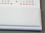 legatoria Supporto calendario A2, BIANCO autoadesivo, lunghezza 594mm, con rinforzo in cartone leg109