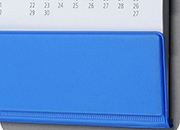 legatoria Supporto calendario A2, BLU autoadesivo, lunghezza 594mm, con rinforzo in cartone.