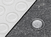legatoria Paracolpi in gomma autoadesivo, diametro 12.7mm TRASPARENTI, a disco, spessore 1.8mm, adesivo permanente*.