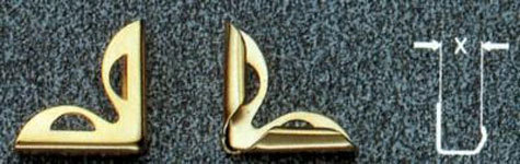 legatoria Angolino metallico oro 24 carati 15mm per lato, protegge copertine spesse fino a 3mm.