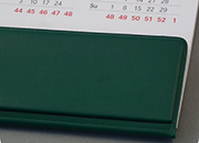 legatoria Supporto calendario A2, VERDE SCURO autoadesivo, lunghezza 594mm, con rinforzo in cartone.