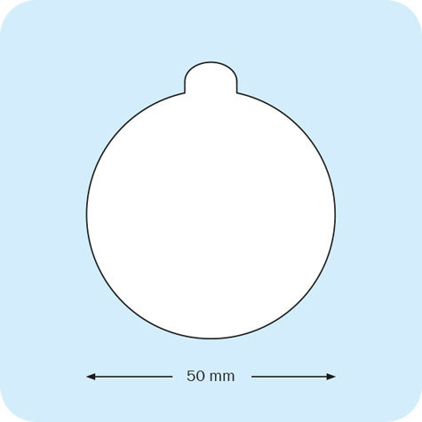 legatoria Bollini biadesivi diametro 50mm adesivo permanente da entrambi i lati, con strap per agevolare la rimozione del bollino dalla pellicola, in rotolo.