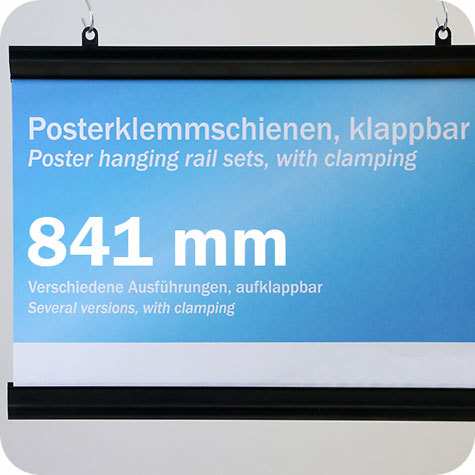  DOPO STAMPA Listelli appendi poster con serraggio a pressione,  841 mm - legatoria leg2446 - ebottega leg2446