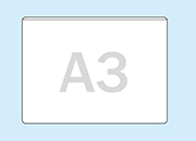 legatoria Busta autoadesiva autoadesiva A3 (297x420mm)  in vinile trasparente (colla acrilica trasparente), apertura sul lato lungo leg2451