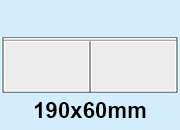 Portabiglietti da visita adesivo doppio. 190x60mm leg2480