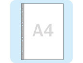 Buste per raccoglitori 4anelli, 210x300mm, A4 leg2897