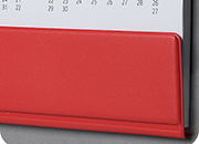 legatoria Supporto calendario A2, ROSSO autoadesivo, lunghezza 595mm, con rinforzo in cartone leg2916