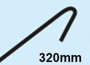 legatoria Ancoraggio estensibile a doppio gancio 320mm si estende da 320mm a 3 metri, per pesi fino a 1000 grammi.