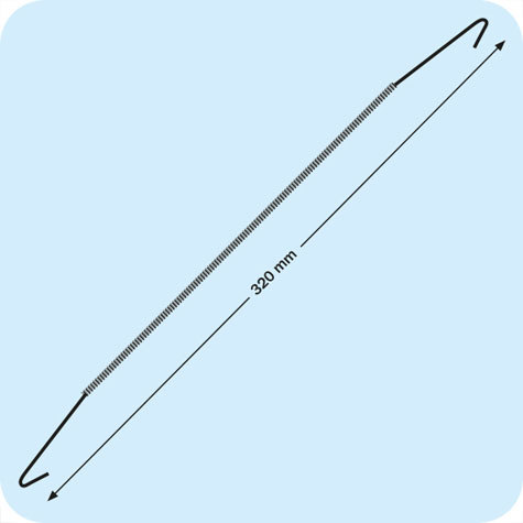 legatoria Ancoraggio estensibile a doppio gancio 320mm si estende da 320mm a 3 metri, per pesi fino a 1000 grammi.