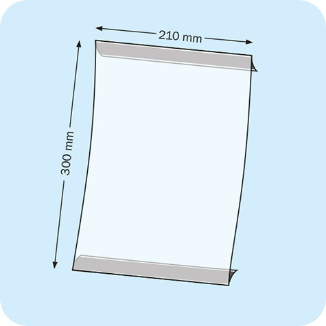 legatoria Porta cartello A4, verticale magnetico SEMITRASPARENTE, con 2 STRIP MAGNETICI, formato A4 (211x300mm). In PVC rigido da 400 micron antiriflesso.
