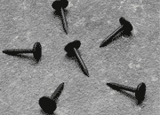 legatoria Borchia decorativa nera verniciata a testa piatta 20mm NERA VERNICIATA, testa diametro 10 mm. Lunghezza 20 mm* LEG3078