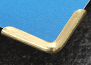legatoria Angolino metallico ottone antico 10mm per lato, protegge copertine spesse fino a 1,7mm*.