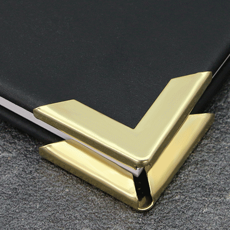 legatoria Angolino metallico ottone antico 30mm per lato, protegge copertine spesse fino a 4mm*.