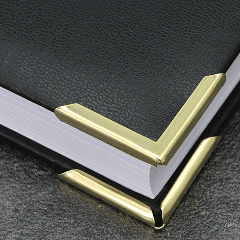 legatoria Angolino metallico ottone antico 31mm per lato, protegge copertine spesse fino a 1.5mm*.