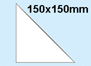 legatoria Tasca triangolare autoadesiva, 150x150mm LEG32.