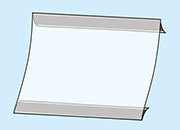 legatoria Porta cartello A4, orizzontale magnetico SEMITRASPARENTE, con 2 STRIP MAGNETICI, ormato A4 (298x212mm). In PVC rigido da 400 micron antiriflesso LEG3301