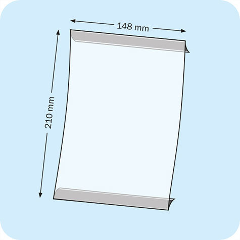 legatoria Porta cartello A5, verticale magnetico SEMITRASPARENTE, con 2 STRIP MAGNETICI, formato A5 (210x148mm). In PVC rigido da 400 micron antiriflesso.