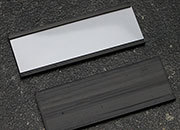 legatoria Porta etichette magnetico 30x80mm Altezza 30mm, lunghezza 80mm, spessore 1mm. Il porta etichette include etichetta in carta e una pellicola protettiva trasparente. Magnete isotropo   LEG3340