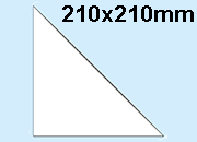 legatoria Tasca triangolare autoadesiva, 210x210mm leg34.