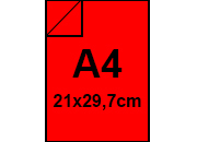 legatoria Copertine colorate A4, 450 micron ROSSO. Formato A4 (210x297mm), in PVC rigido LEG3626