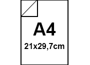 legatoria Copertine PVC A4, 800micron, BIANCO Formato A4 (210x297mm), in PVC rigido LEG3632