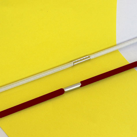 legatoria Anello elastico rivestito tessuto, 293mm BORDEAUX, spessore 2mm, le due estremit sono congiunte con una chiusura metallica per formare un anello che ben si adatta a rilegare fogli formato A6 (14,85mm).
