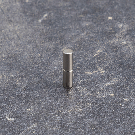 legatoria Calamita diametro 3mm. spessore 6mm Calamita cilindrica in ferrite diametro 3mm, spessore 6mm (forza di attrazione: 400g).