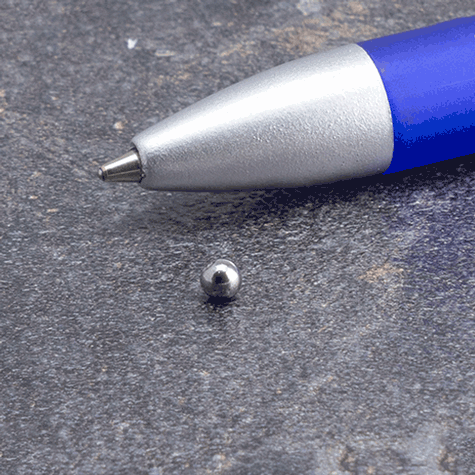 legatoria Calamita sferica, diametro 3mm, cromata Calamita sferica, diametro 3mm con rivestimento superficiale cromato(forza di attrazione: 130gr).
