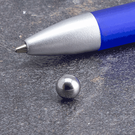legatoria Calamita sferica, diametro 6mm, cromata Calamita sferica, diametro 6mm con rivestimento superficiale cromato(forza di attrazione: 470gr).