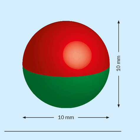 legatoria Calamita sferica, diametro 10mm, cromata Calamita sferica, diametro 10mm con rivestimento superficiale cromato(forza di attrazione: 1400gr).