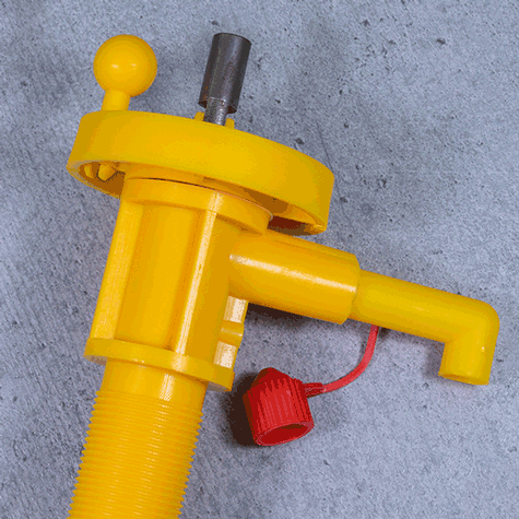 legatoria Pompetta per colla liquida, h300-420mm Pompetta per dispersione di colla liquida Easy Pump, per altezza 300-420mm, con adattatore metallico incluso .