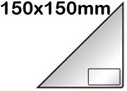 legatoria Tasca triangolare autoadesiva con portabiglietti, 150x150mm LEG41.