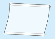 legatoria Porta cartello A1, orizzontale autoadesivo SEMITRASPARENTE, con 2 STRIP ADESIVI, formato A1 (841x596mm). In PVC rigido da 400 micron antiriflesso LEG4132