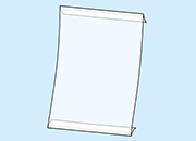 legatoria Porta cartello A1, verticale autoadesivo SEMITRASPARENTE, con 2 STRIP ADESIVI, formato A1 (841x596mm). In PVC rigido da 400 micron antiriflesso LEG4133