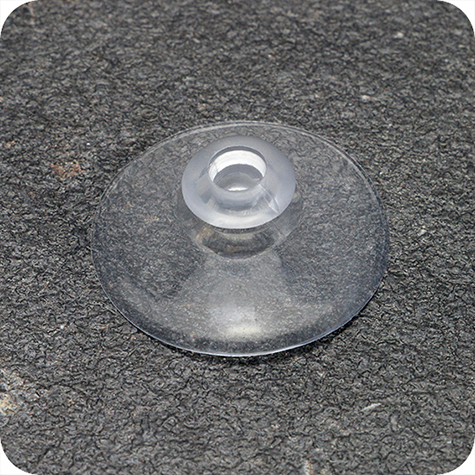 legatoria Ventosa testa a fungo. 30mm diametro collo 6.5mm, diametro testa 11mm, per superfici liscie.