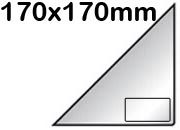 legatoria Tasca triangolare autoadesiva con portabiglietti, 170x170mm leg43.