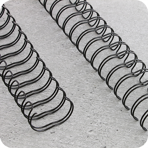 legatoria Spirali metalliche bobina15,9mm BIANCO passo 3:1, spessore 15,9mm (5-8 pollice), 16.000 anelli, per rilegare fino a 135 fogli da 80 grammi.