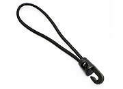legatoria Corda elastica, gancio plastico 150mm Con cordino elastico intrecciato PE, 4mm di spessore, nero LEG4338