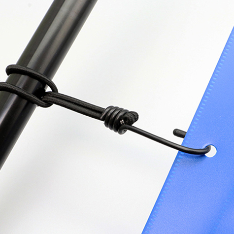 legatoria Corda elastica, gancio metallico 200mm Con cordino elastico intrecciato PE, 4mm di spessore, nero.