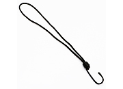 legatoria Corda elastica, gancio metallico 350mm Con cordino elastico intrecciato PE, 4mm di spessore, nero LEG4349