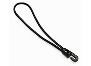 legatoria Corda elastica, gancio plastico 200mm Con cordino elastico intrecciato PE, 4mm di spessore, nero LEG4350