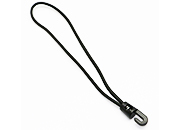 legatoria Corda elastica, gancio plastico 250mm Con cordino elastico intrecciato PE, 4mm di spessore, nero LEG4351